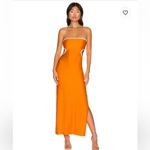 Baobab orange reversible maxi dress